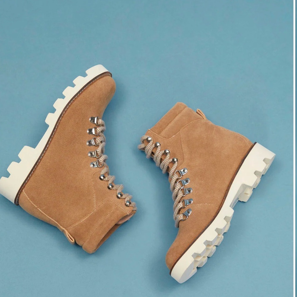OASIS FAUX SUEDE LACE UP BOOTS